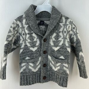 Baby Gap Southwestern Button Down Cotton Knit Sweater, 18-24mos